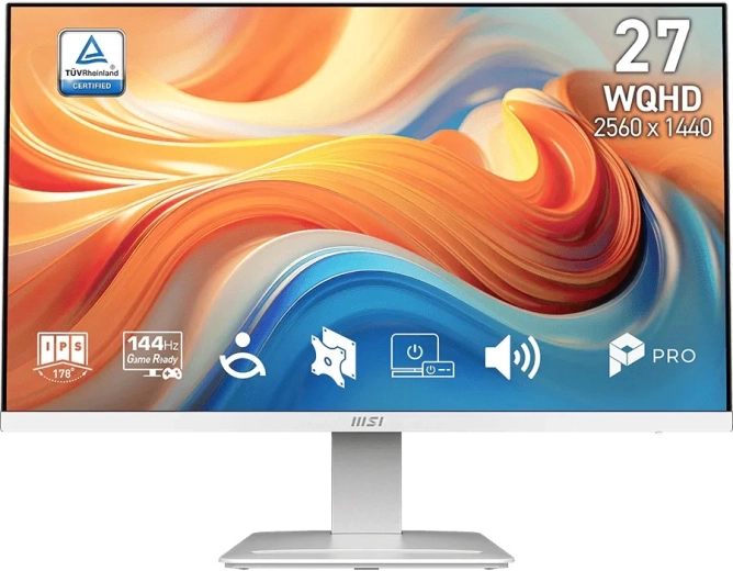 Monitor MSI PRO 27" MP273QW – WQHD, 144 Hz, bel