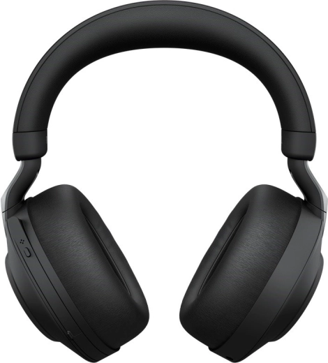 Jabra Evolve2 85 UC brezžične naglavne slušalke s stojalom in USB-adapterjem Link 380a, črne