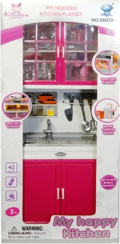 Dodatki za punčke – kuhinjica s pripomočki