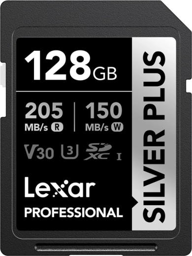 Lexar Professional Silver Plus SDXC pomnilniška kartica 128 GB
