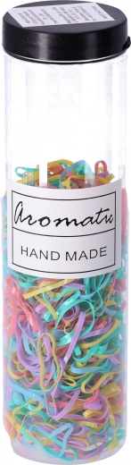 Komplet elastik za lase 600 kosov - pastel tip I, mešanica barv