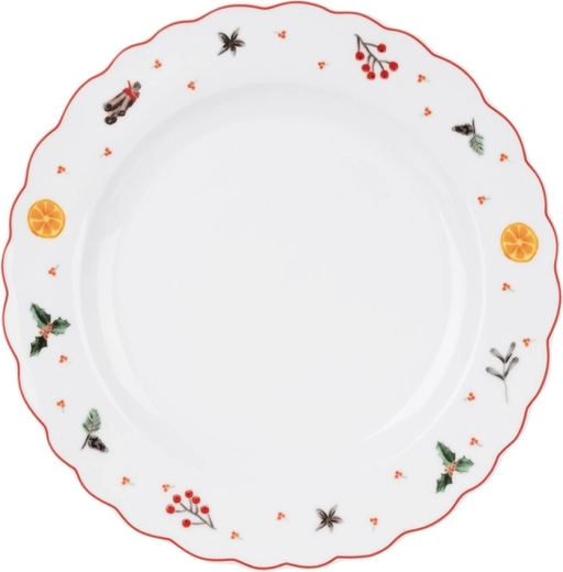 Porcelanasti desertni krožnik Vonj božiča 20 cm