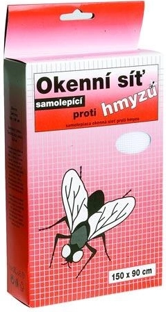 Samolepilna okenska mreža proti insektom 150 × 90 cm iz steklenih vlaken