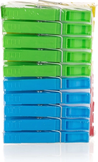 Plastične ščipalke za perilo ECONOMY, barvni miks, 20 kos