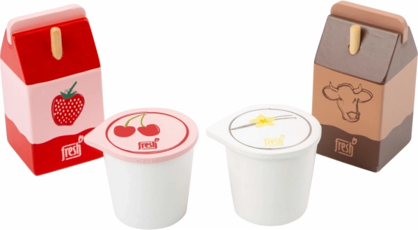 Small Foot komplet lesenih mlečnih izdelkov