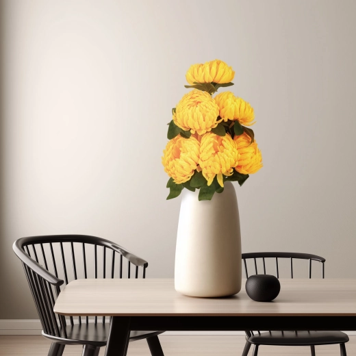 Artificial decorative chrysanthemum plant – Yellow