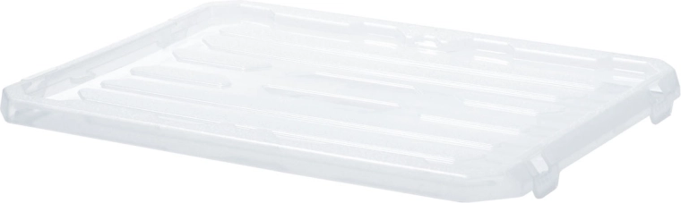 Plastičen pokrov za shranjevalni zaboj Cargobox 600 × 400 mm, prozoren