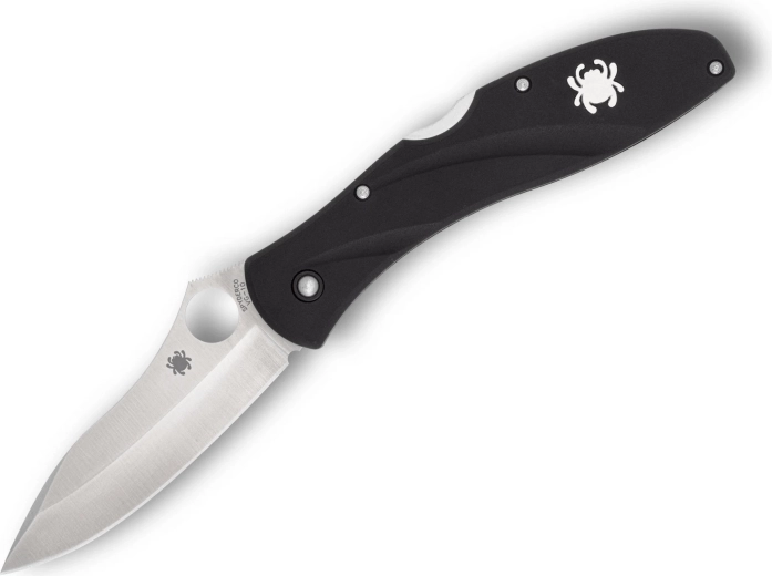 Spyderco Centofante 3 zložljiv žepni nož 7,9 cm, satin, črn FRN