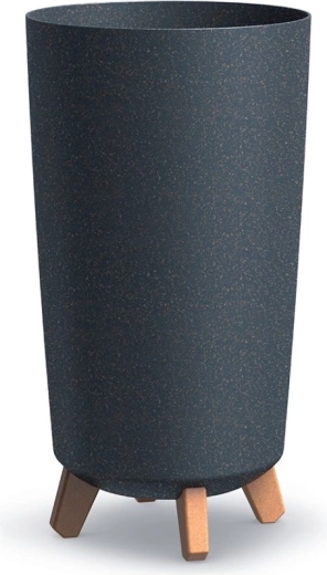 Cvetlični lonec na nogah Gracia Tubus Slim Eco Wood 24 cm – antracit
