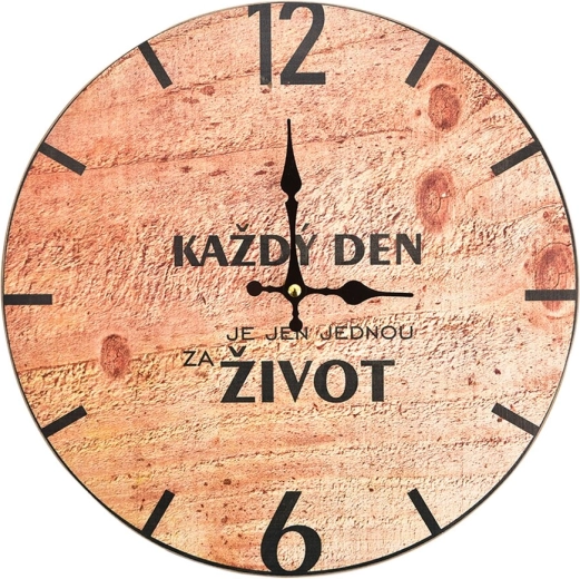 Stenske ure »Vsak dan« 34 cm, lesene