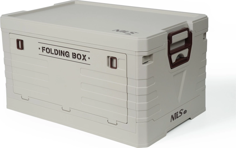 Zložljiv shranjevalni zaboj z izdelanim pokrovom 50 l NILS Camp