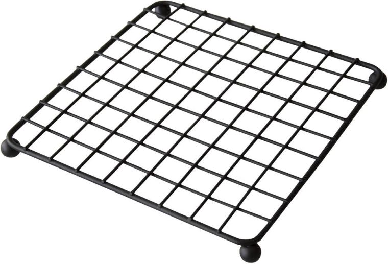 Kovinsko stojalo za lonec 19 × 19 × 2 cm, črno