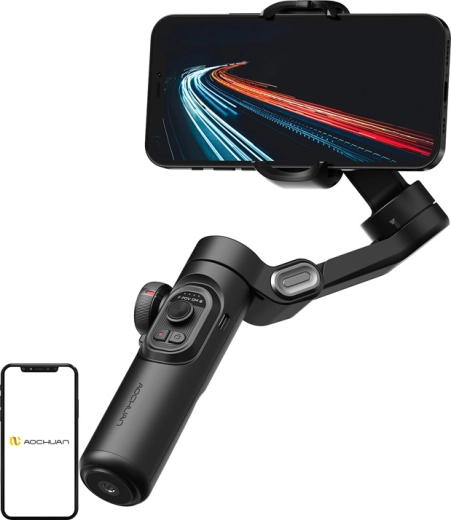 AOCHUAN Smart XE 3-osni stabilizator za pametni telefon, črn