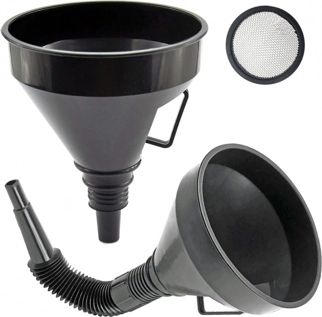 Velik lijak s filtrom za tekočine