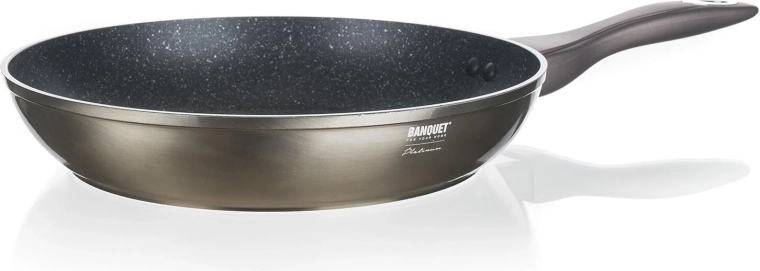 Aluminijasta ponev 28 cm z nelepljivo površino METALLIC PLATINUM