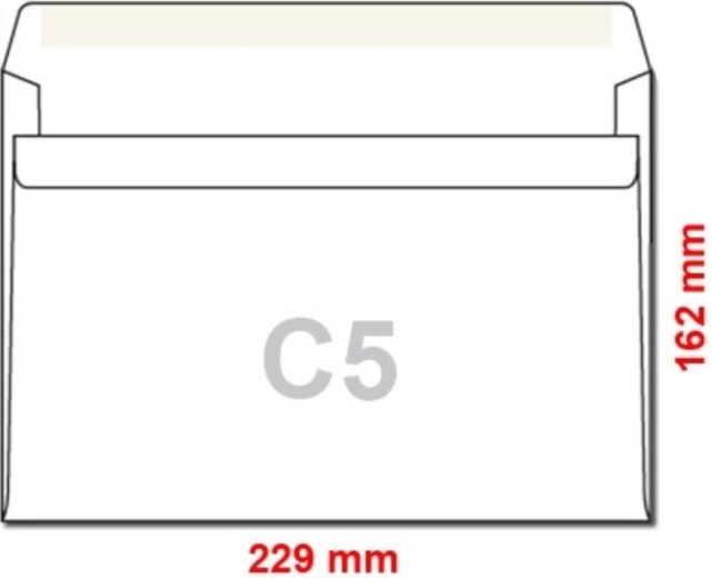 Samolepilne poštne ovojnice C5 50 kosov