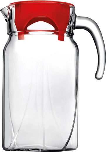 Steklen vrč s plastičnim pokrovom 1,75 l