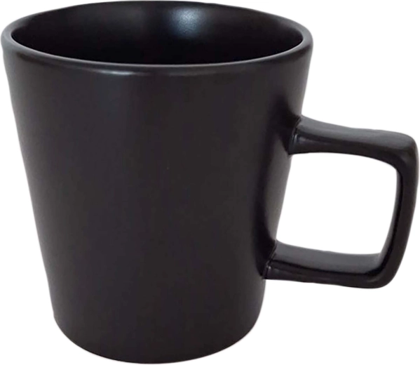 Keramična skodelica Kitchisimo mat črna 350 ml