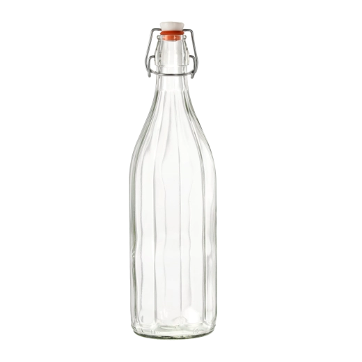 Steklenica Costolata s patentnim zamaškom, 1 l