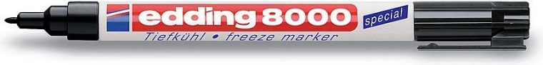 Označevalnik za zamrzovalnik edding 8000, črn