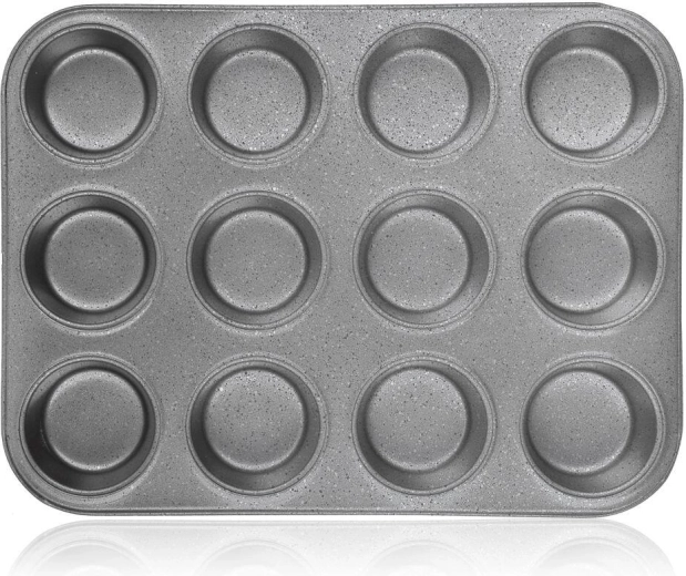 Pekač za mafine GRANITE z nelepljivo površino, 12 kosov