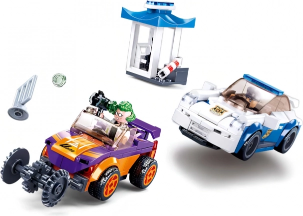 Konstrukcijski komplet Policijski lov s avtom na navijanje