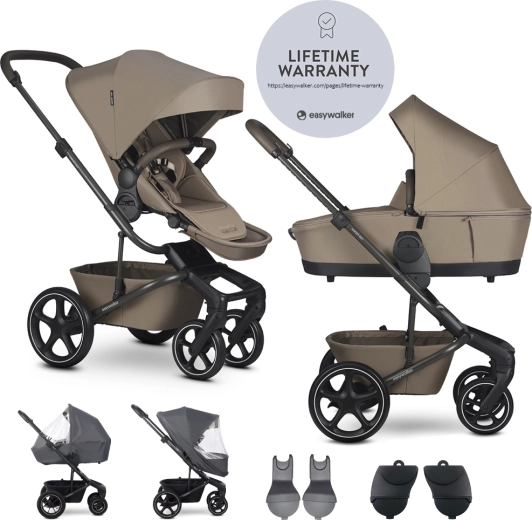 Easywalker kombiniran otroški voziček Harvey NXT XL set mocha brown