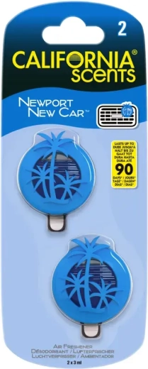 California Scents mini difuzor za prezračevalno režo Newport new car