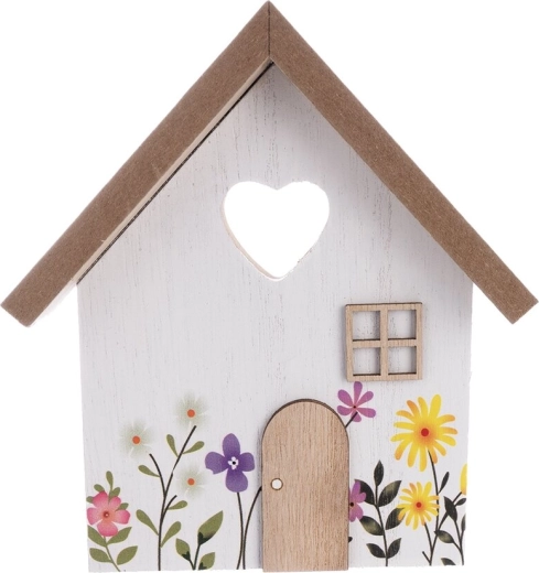 Lesena dekorativna hišica Travnik 14 × 3 × 15 cm