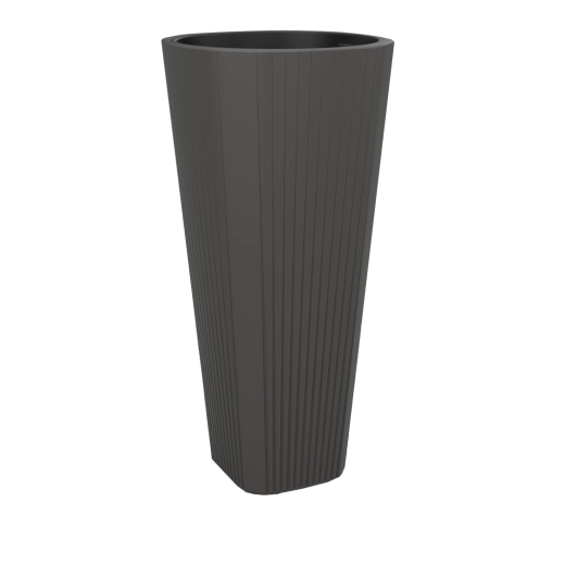 Visok lonec za rože Muza 39 cm v antracitu