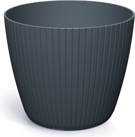 Plastic flower pot Lamia 19.8 cm anthracite
