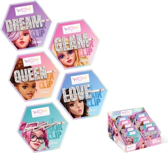 Sponka za lase WoW Generation LOVE z biserčki