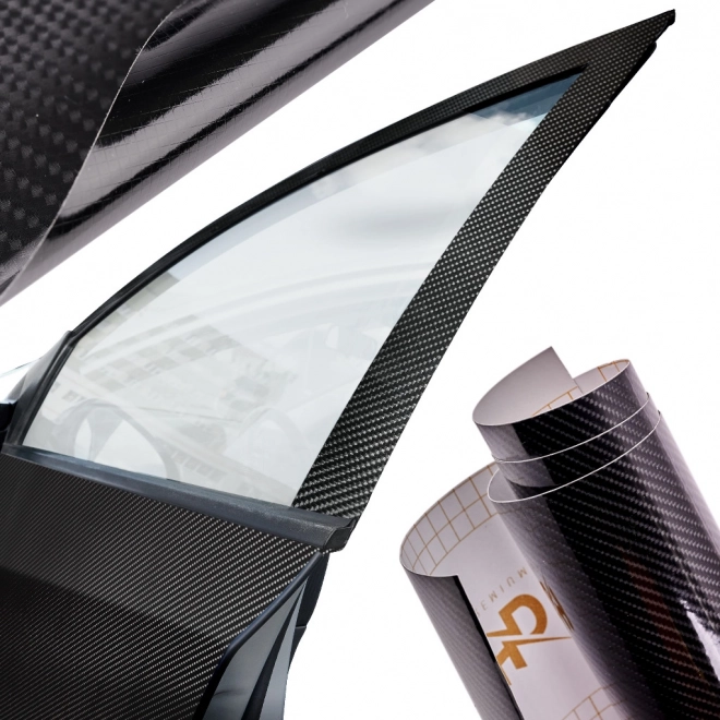 črna karbonska folija 5D 1,52x18 m