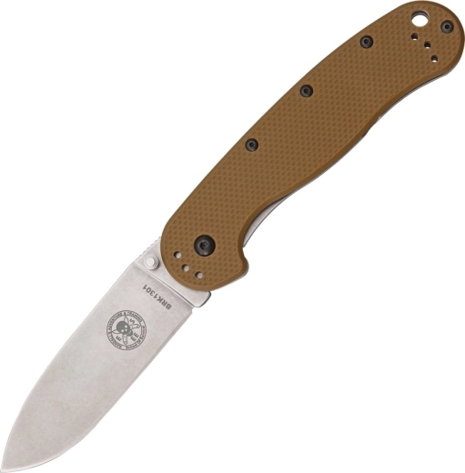 Esee Avispa Coyote Brown žepni outdoor nož 8,9 cm, stonewash, rjav, FRN