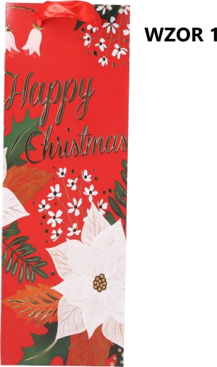 Božična darilna vrečka 35x12x10 cm – mešanica vzorcev