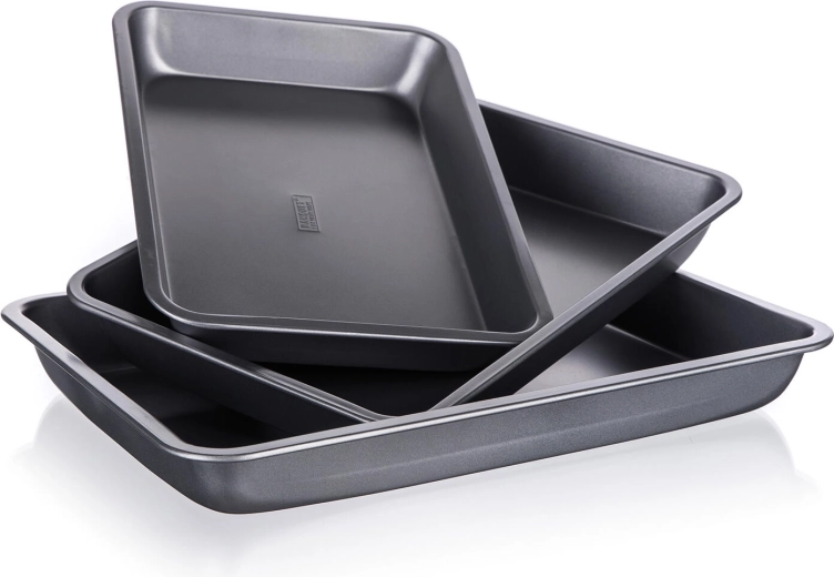 Komplet pekačev z nelepljivo površino Culinaria, 3 kosi