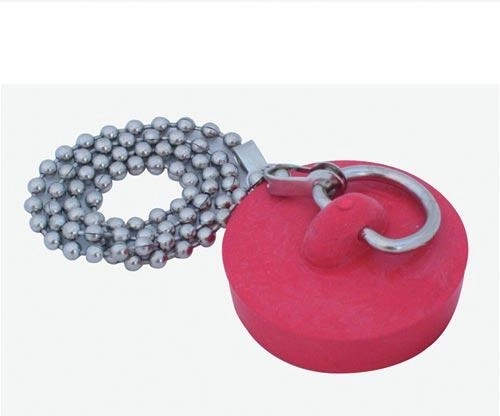 Barvit čep za umivalnik z verižico 39 mm