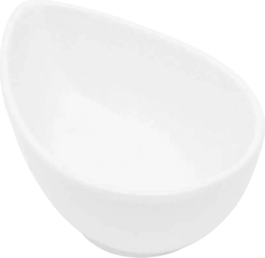 Navadna porcelanasta skledica Kropla, kremna 10 cm, 100 ml