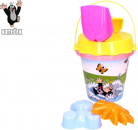 Komplet za pesek Krtek 1,5 L roza