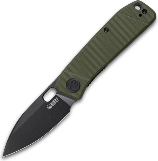 Kubey Hyde KU2104B pocket knife 7.5 cm, black/green, G10