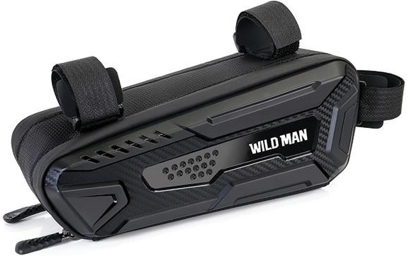 Wildman kolesarska torbica za okvir z nosilcem za telefon M40 črna