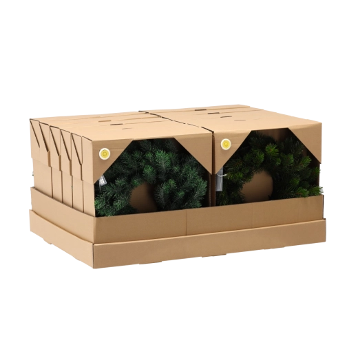 Božični borov venec 35 cm z LED osvetlitvijo