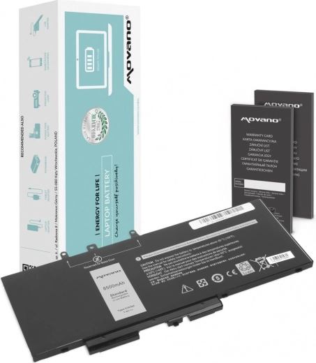 Movano baterija za Dell Latitude 5280, 5480, 5490 in 5590 (GJKNX) 8500 mAh