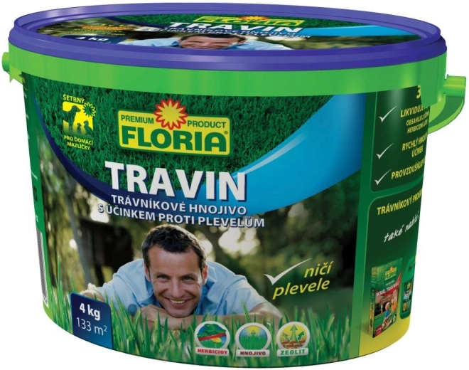 Gnojilo FLORIA TRAVIN 3v1, 4 kg