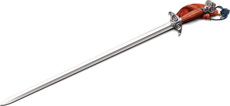 Cold Steel Chinese Leaf Gim kitajski meč 84,5 cm s palisandrovim ročajem in leseno nožnico