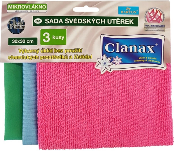 Mikrovlaknene krpe 30 × 30 cm – set 3 kosov