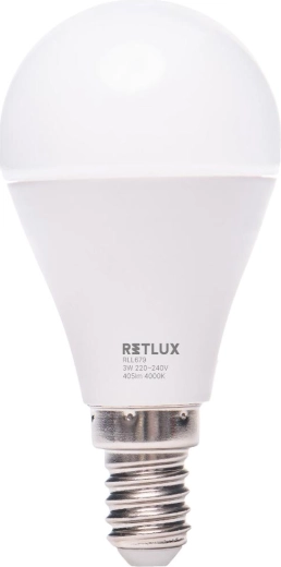 Retlux G45 E14 3 W Cool White LED Bulb