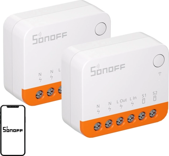 Sonoff MINIR4 Extreme pametno Wi‑Fi stikalo (2 kosa)