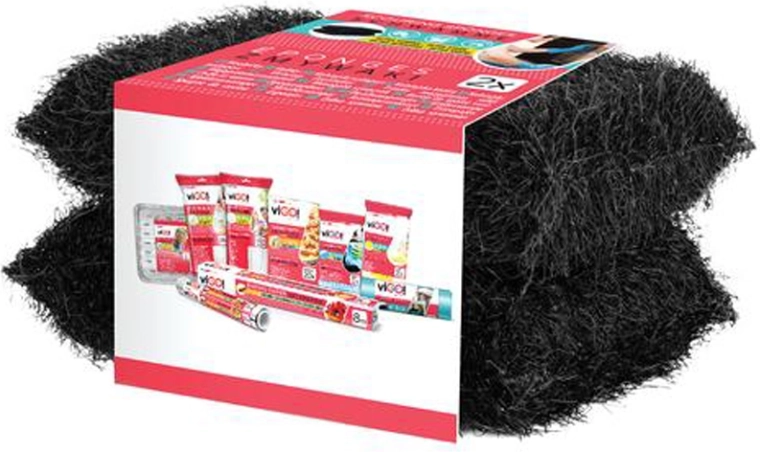 VIGO! črne gobice za pomivanje posode 2 kos