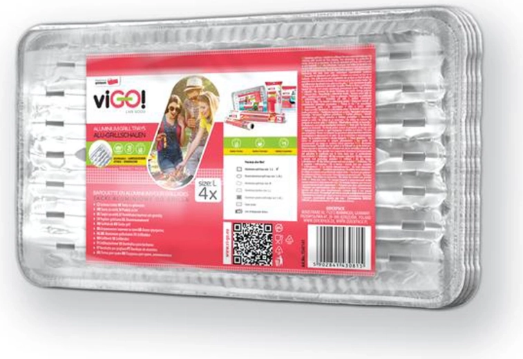 Grilni pladnji Quickpack, 4 kosi